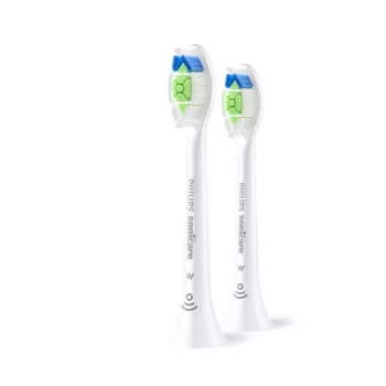 Toothbrush heads Philips HX6062/87 replacement 2-pack, medium bristles, white