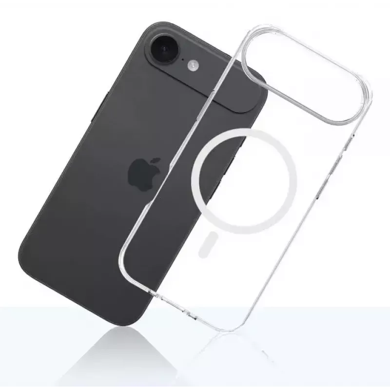 Phone cover 3MK for Apple iPhone 17 Air — transparent TPU/PU case, fits 6.5 inch (16.5 cm) screen