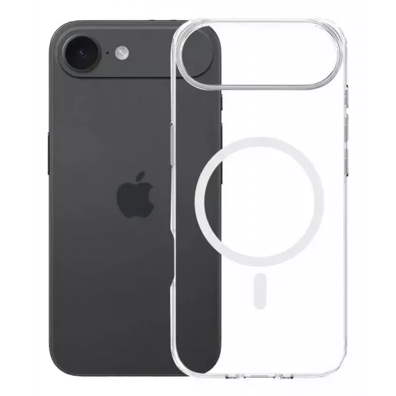 Phone cover 3MK for Apple iPhone 17 Air — transparent TPU/PU case, fits 6.5 inch (16.5 cm) screen