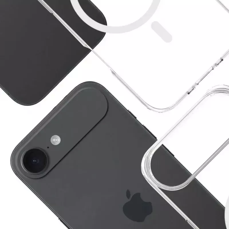 Phone cover 3MK for Apple iPhone 17 Air — transparent TPU/PU case, fits 6.5 inch (16.5 cm) screen