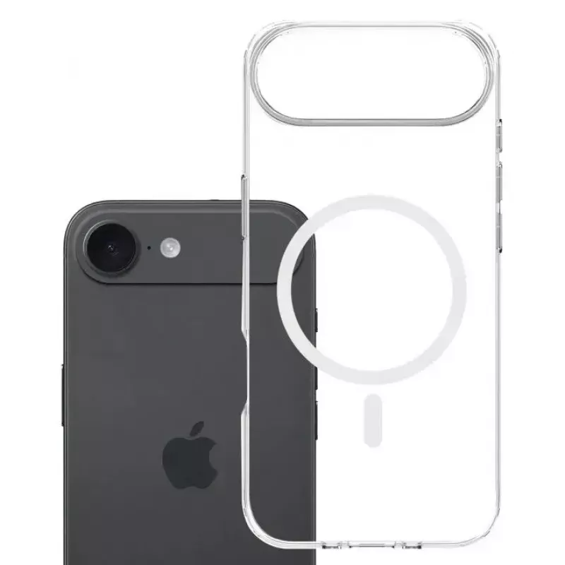 Phone cover 3MK for Apple iPhone 17 Air — transparent TPU/PU case, fits 6.5 inch (16.5 cm) screen
