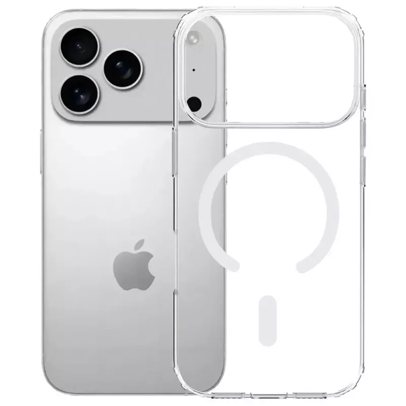 Protective case 3MK Armor MagCase for Apple iPhone 17 Pro, magnetic attachment, transparent/smoke finish