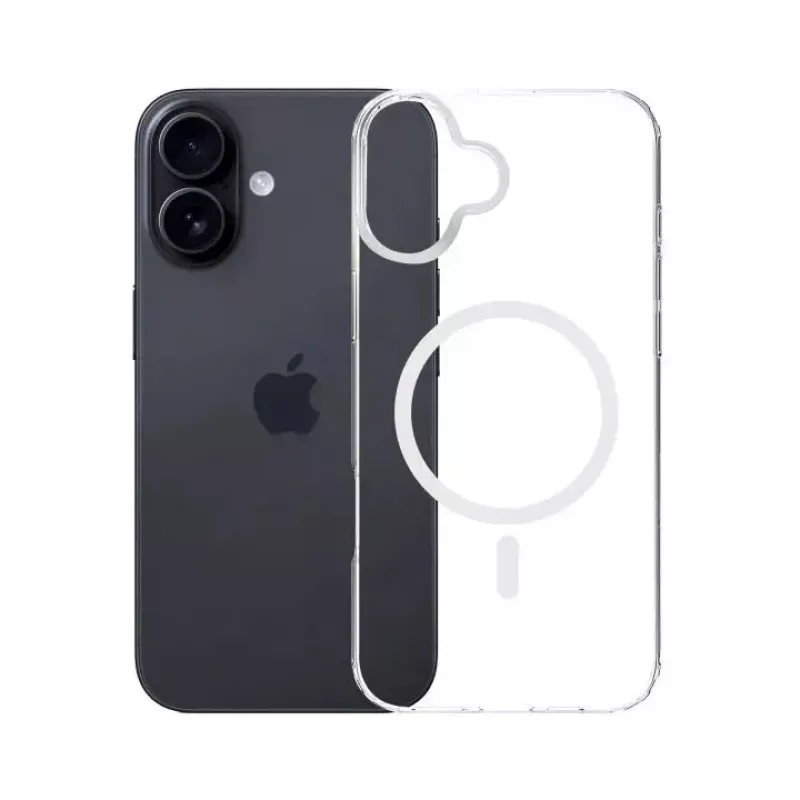 Phone cover 3MK for Apple iPhone 17, transparent TPU/PU case, for 6.3 inch (16 cm) screen