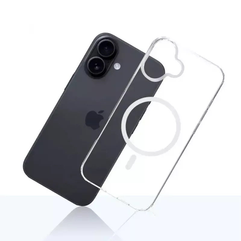 Phone cover 3MK for Apple iPhone 17, transparent TPU/PU case, for 6.3 inch (16 cm) screen