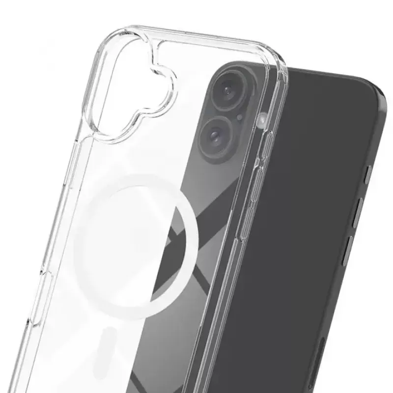 Phone cover 3MK for Apple iPhone 17, transparent TPU/PU case, for 6.3 inch (16 cm) screen