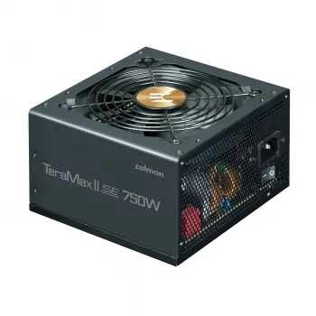 Power supply unit ZALMAN TeramaxII SE 750 W ATX 18+10 pin, 80 PLUS Gold, 120 mm fan, black