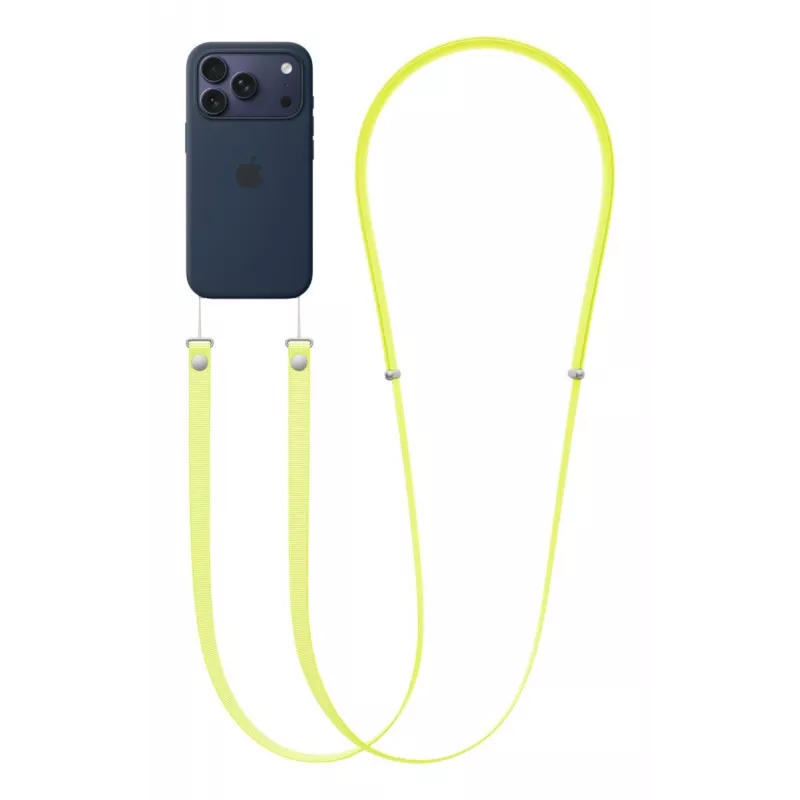 Strap Apple Crossbody Strap Neon Yellow 2.08m rPET Stainless Steel