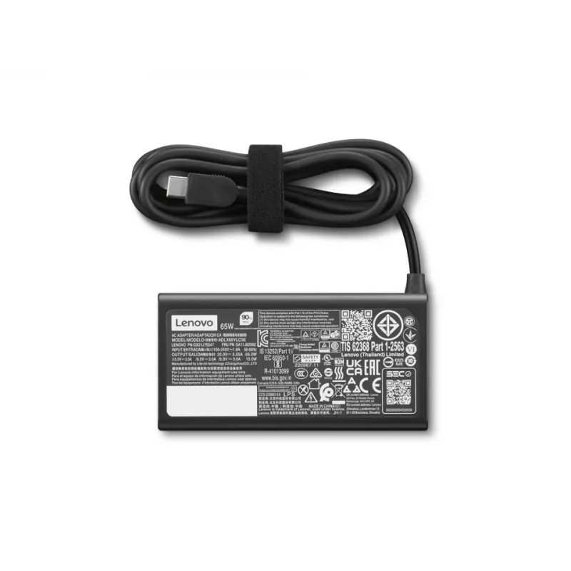 Lenovo 4X21S91187 power adapter/inverter Indoor 65 W Black