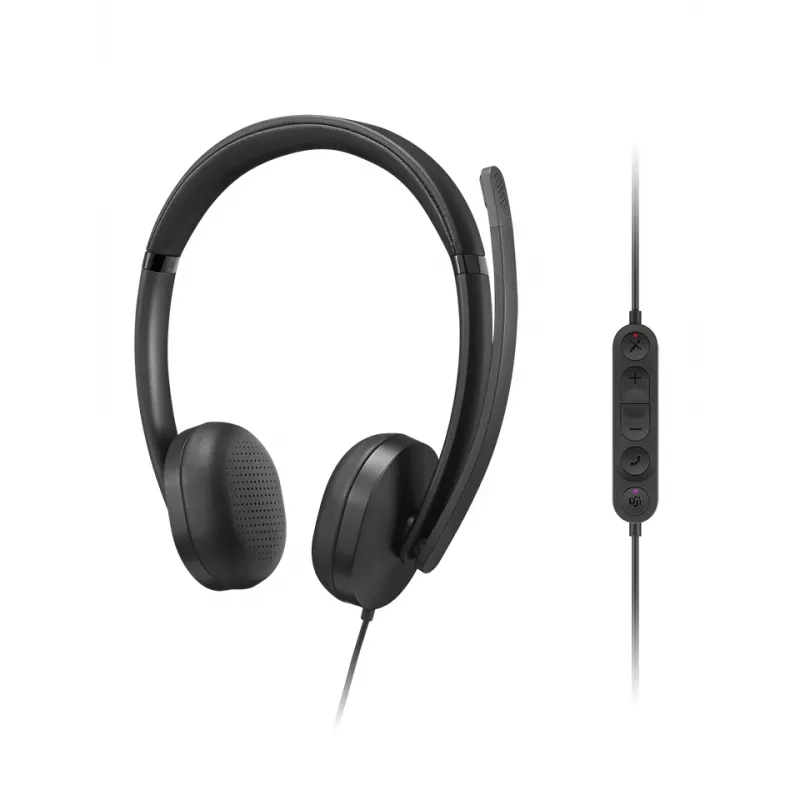 Lenovo VoIP Headset 5000 Wired Head-band Office/Call center USB Type-C Black