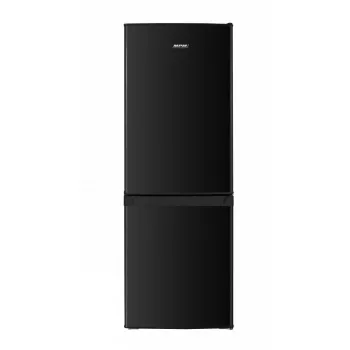 Fridge-freezer MPM MPM-182-KB-39, freestanding 182 L (121 L fridge / 52 L freezer), black, bottom freezer, reversible doors