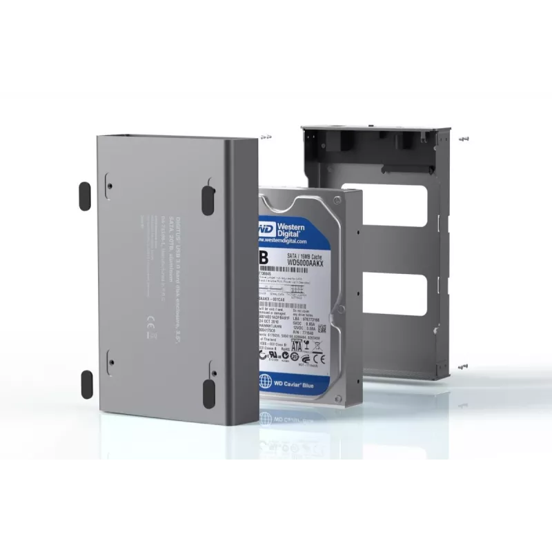 HDD enclosure Digitus DA-71106-1 USB 3.0 3.5 inch SATA 16TB Aluminum