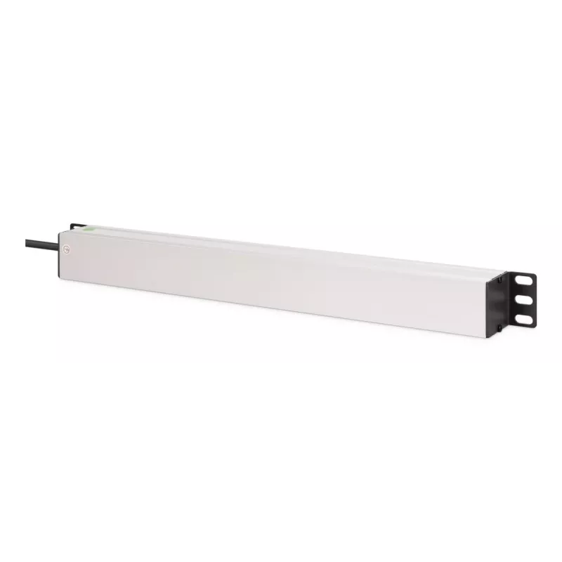 DIGITUS PDU - 1U aluminum rackmount 8x Safety outlet 1x outlet 16A 230VAC 50/60Hz IEC C20 plug