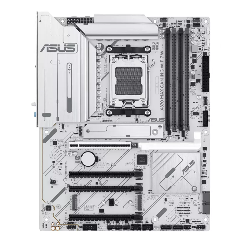 Motherboard ASUS X870 MAX GAMING WIFI7 W ATX — AMD X870, Socket AM5, DDR5, 4 DIMM, Wi‑Fi 7, 2.5Gb LAN