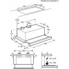 Semi built-in cooker hood Electrolux LFP326S, 598 mm, aluminium grease filter, 410 m³/h