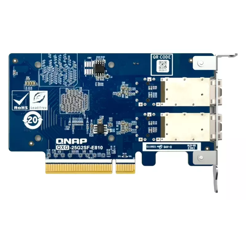 QNAP QXG-25G2SF-E810 network card Internal Fiber 25000 Mbit/s