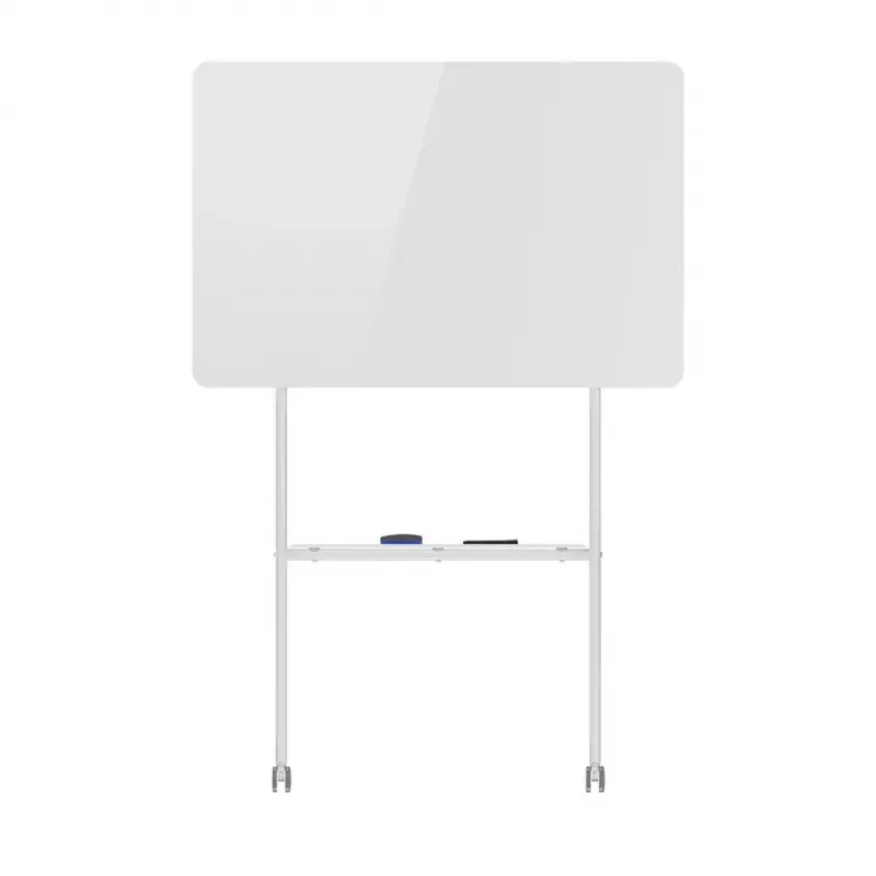 Whiteboard ergo office ER-306 — dry-erase single-sided horizontal board, 1190×790 mm, freestanding steel with castor wheels, magnetic