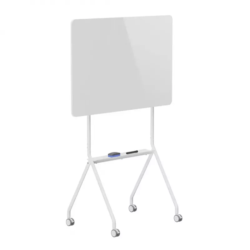 Whiteboard ergo office ER-306 — dry-erase single-sided horizontal board, 1190×790 mm, freestanding steel with castor wheels, magnetic