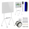 Whiteboard ergo office ER-306 — dry-erase single-sided horizontal board, 1190×790 mm, freestanding steel with castor wheels, magnetic
