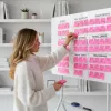 Whiteboard ergo office ER-306 — dry-erase single-sided horizontal board, 1190×790 mm, freestanding steel with castor wheels, magnetic