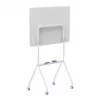 Whiteboard ergo office ER-306 — dry-erase single-sided horizontal board, 1190×790 mm, freestanding steel with castor wheels, magnetic