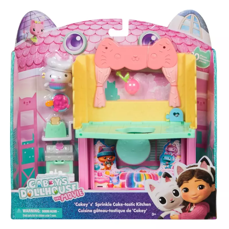 Action Figure Gabby's Dollhouse Cakey's Sprinkle Cake-tastic Kitchen Multicolour