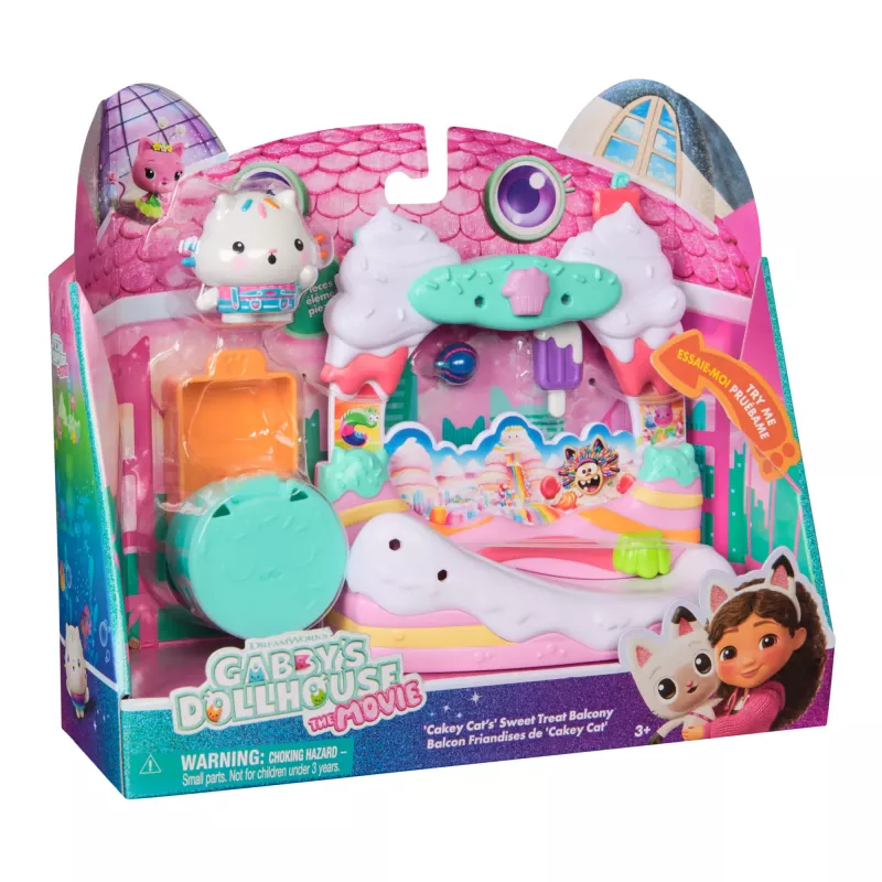 Action Figure Gabby's Dollhouse Cakey Cat's Sweet Treat Balcony Multicolour