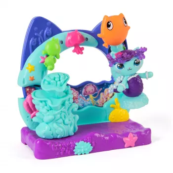 Gabby's Dollhouse : The Movie, Mercat's Aquarium Balcony, with Toy Figure & Dollhouse Accessories, Kids Toys for Girls & Boys Ages 3 and Up