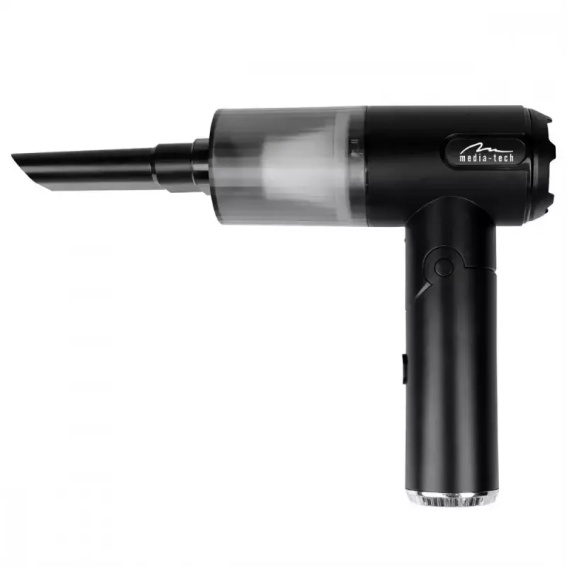 Mini blower MEDIA-TECH MT6538 2 IN 1 Jet Air Duster — cordless handheld cleaner, 2000 mAh, 65 W, 2500 l/min, 7000 Pa