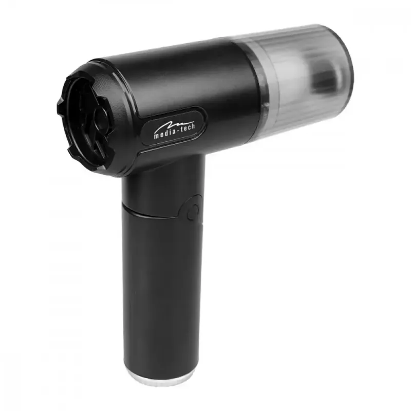 Mini blower MEDIA-TECH MT6538 2 IN 1 Jet Air Duster — cordless handheld cleaner, 2000 mAh, 65 W, 2500 l/min, 7000 Pa