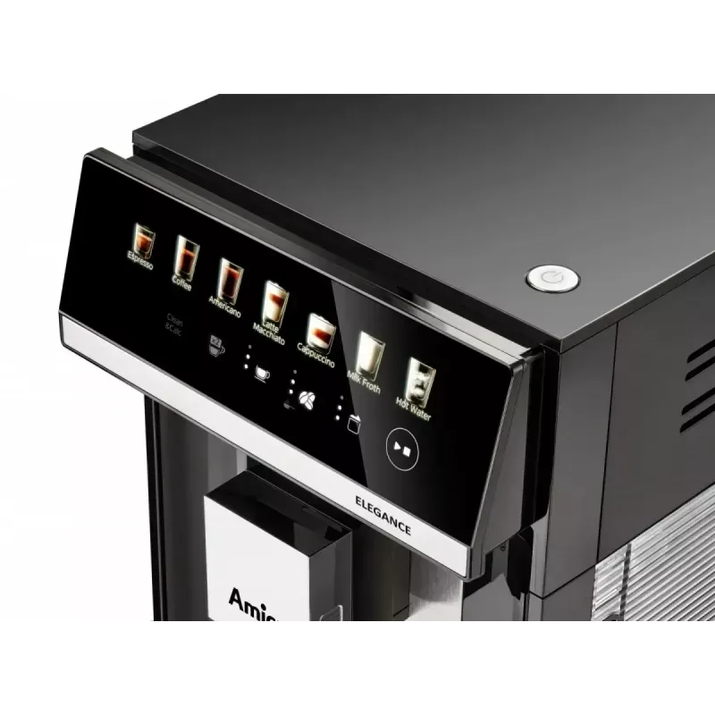 Amica Elegance CM 7011 espresso coffee machine, steel grinder, integrated milk frothing system