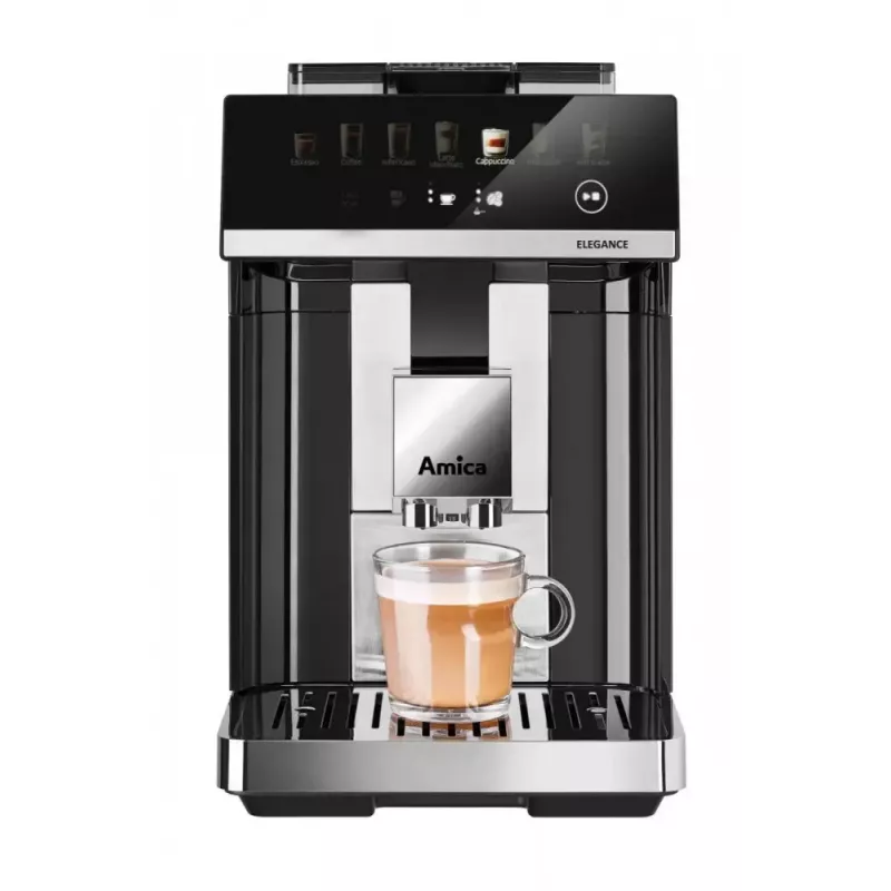 Amica Elegance CM 7011 espresso coffee machine, steel grinder, integrated milk frothing system