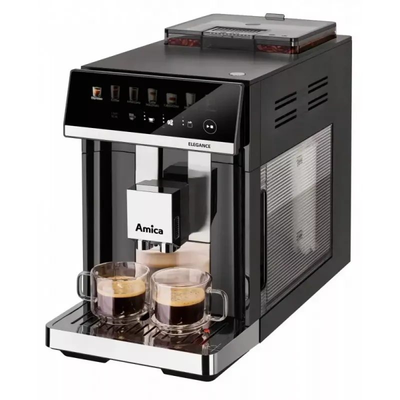 Amica Elegance CM 7011 espresso coffee machine, steel grinder, integrated milk frothing system