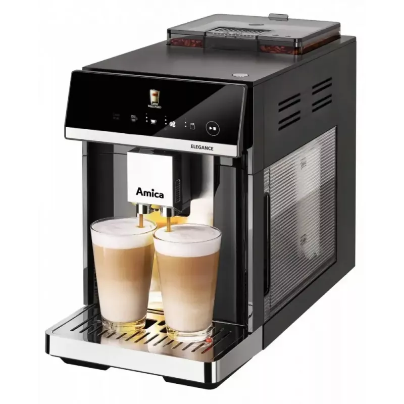 Amica Elegance CM 7011 espresso coffee machine, steel grinder, integrated milk frothing system
