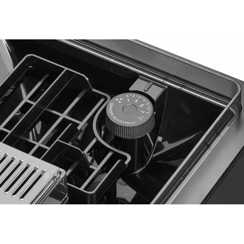 Amica Elegance CM 7011 espresso coffee machine, steel grinder, integrated milk frothing system