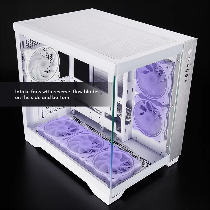 Chieftec GM-30W-TG-OP computer case Cube White
