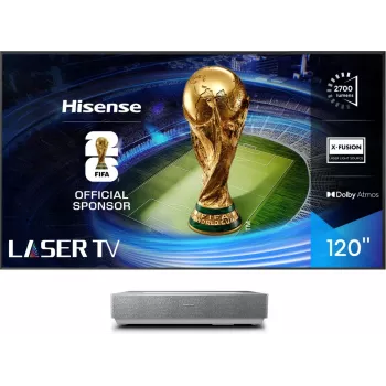 Hisense 120L5ND projection TV Ultra short throw projector 2700 ANSI lumens DLP UHD 4K (3840x2160) Black, Silver 3D