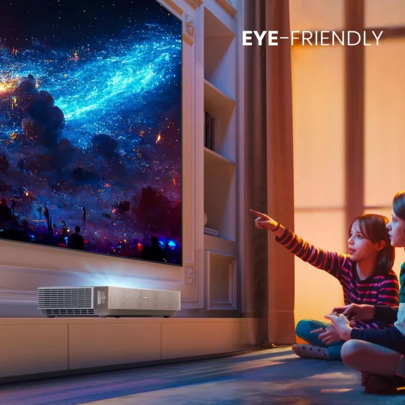 Hisense 120L5ND projection TV Ultra short throw projector 2700 ANSI lumens DLP UHD 4K (3840x2160) Black, Silver 3D
