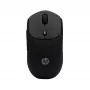 HP 400 Quiet Black Wireless Mouse, Ambidextrous, RF Wireless + Bluetooth, 6000 DPI, Black