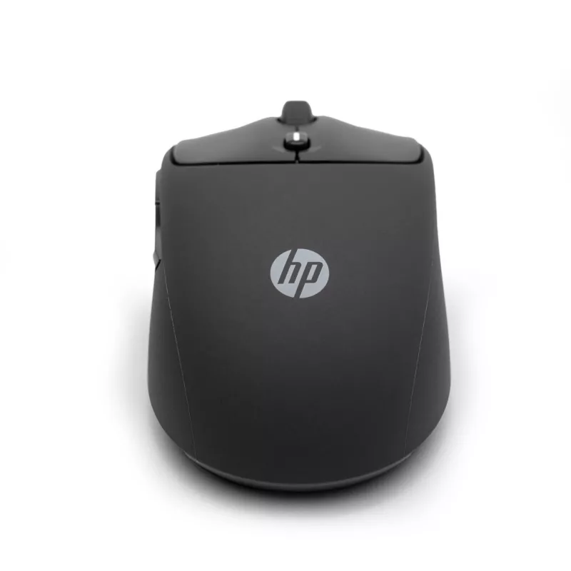 HP 400 Quiet Black Wireless Mouse, Ambidextrous, RF Wireless + Bluetooth, 6000 DPI, Black