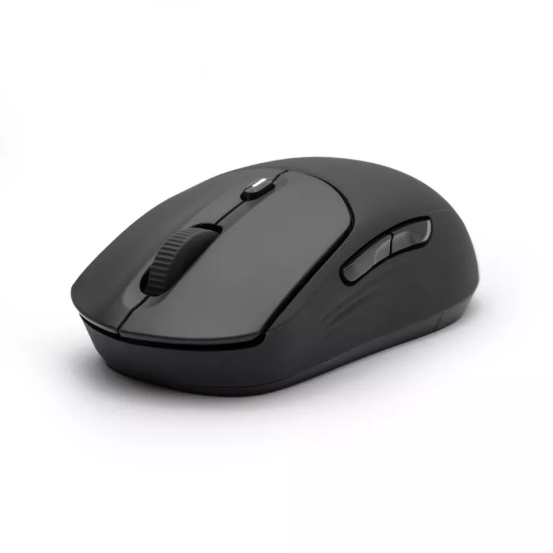 HP 400 Quiet Black Wireless Mouse, Ambidextrous, RF Wireless + Bluetooth, 6000 DPI, Black