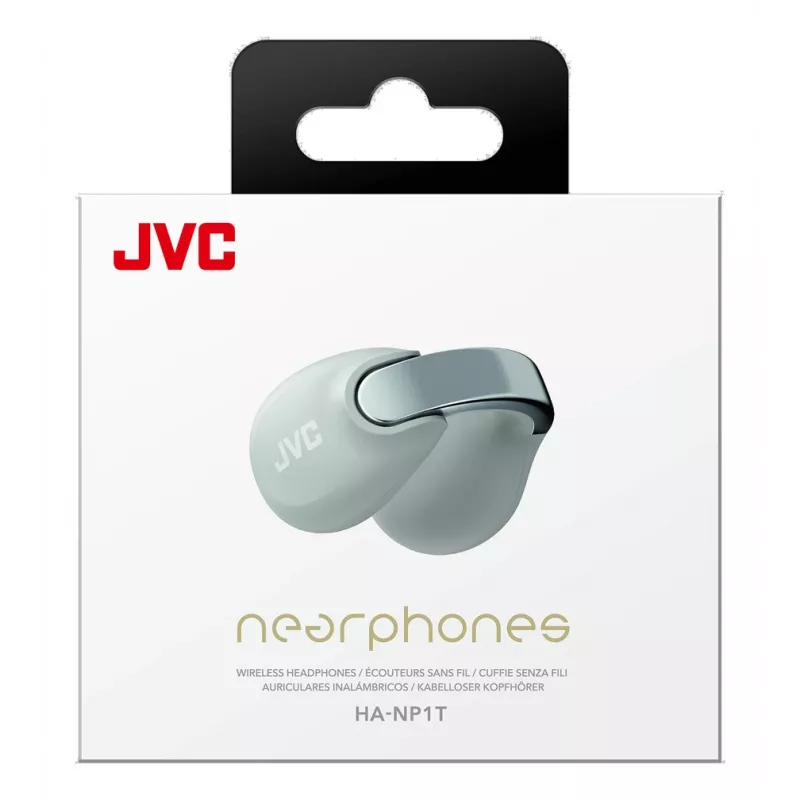 JVC HA-NP1T Headset True Wireless Stereo (TWS) Ear-clip-on Calls/Music USB Type-C Bluetooth Grey, Silver