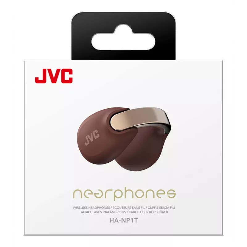 JVC HA-NP1T Headset True Wireless Stereo (TWS) Ear-clip-on Calls/Music USB Type-C Bluetooth Brown, Silver
