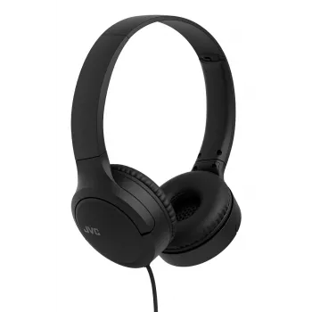 Headset JVC HA-S33UC binaural wired head-band, 2 drivers 29.7 mm, 20–20000 Hz, 1.2 m cable, inline mic, black