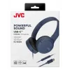 Headset JVC HA-S33UCAU wired binaural head-band USB-C, 2 drivers 2.97 cm, 20–20000 Hz, cable 1.2 m, blue
