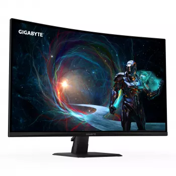 GIGABYTE GS32QCA 31.5 inch QHD Curved Gaming Monitor - 2560 x 1440, 180Hz, 1ms, 250 cd/m², FreeSync, HDR Ready, HDMI 2.0, Displayport 1.4