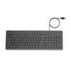 HP 150 Wired Keyboard, Full-size (100%), Wired, USB, Mechanical, QWERTY, Black