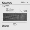 HP 150 Wired Keyboard, Full-size (100%), Wired, USB, Mechanical, QWERTY, Black