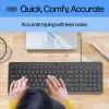HP 150 Wired Keyboard, Full-size (100%), Wired, USB, Mechanical, QWERTY, Black