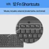 HP 150 Wired Keyboard, Full-size (100%), Wired, USB, Mechanical, QWERTY, Black