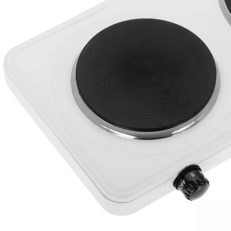 Electric hot plate Adler AD 6520, 2 burners/cooking zones, white